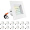 Luxrite 4 Inch Square LED Recessed Can Lights 5 CCT 2700K-5000K 14W (75W Equivalent) 950LM Dimmable 12-Pack LR23786-12PK - alternate 1